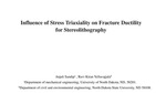 Influence of stress triaxiality on fracture ductility for stereo lithography by Anjali Sandip and Ravi Kiran Yellavajjala
