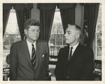 President John F. Kennedy and John Hove, 1963 by Abbie Rowe