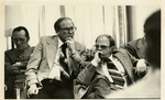 Earl Strinden and Allen Olson at a Meeting at the Peace Garden, 1977
