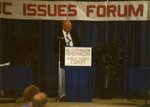 Representative Earl Strinden at the State Fair, 1988