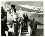 President Nixon and Thomas Kleppe Disembark from Air Force One, 1970 by Grand Forks Herald