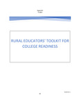 Rural Educators' Toolkit for College Readiness by Valerie Lefor