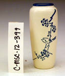 C MSC 012-0996, Bird on branch, blue slip-Decorated Vase by Maker Unknown