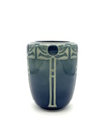 C HMM 002-0371, Blue art nouveau style vase by Freida Hammers