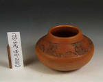C MSC 248-0821 Gift, Brown WPA buffalo pot by Margaret Kelly Cable