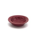 C MSC 231-0804, Red shallow glaze test dish by Eunice Gronvold