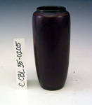 C CBL 035-0205 Tall dark brown and purple vase Side A by Margaret Kelly Cable