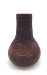 C HCK 015-0323, Brown Decorative Vase by Flora Huckfield