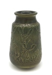 C HCK 028-0336, Green Tulip Vase by Flora Huckfield