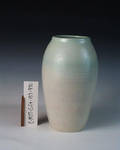 C MTT 137-0771, Mint green and white vase by Julia Mattson