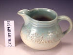 C CBL 139-1194 Gift, Light blue pitcher with oxcarts by Margaret Kelly Cable