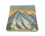 C CBL 132-0942, Sunset behind Mountain tile by Margaret Kelly Cable
