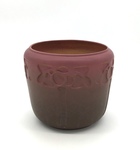C MSC 356-1035 Gift, Pink and brown floral art deco impression pot by Mary Margaret French Frank