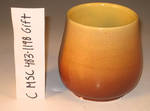 C MSC 483-1198 Gift, Yellow brown ombré pot by Mary Margaret French Frank