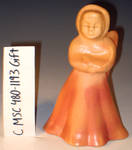 C MSC 480-1193 Gift, Gold pink angel statue by Mary Margaret French Frank