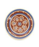 C CBL 079-0249, Floral plate Maggie Mud for Prairie Pottery by Margaret Kelly Cable