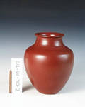 C CBL 115-0717, Red vase by Margaret Kelly Cable