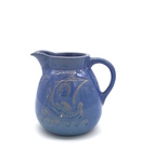 C CBL 109-0711 Gift, Blue ship pitcher by Margaret Kelly Cable
