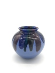 C HLD 009-0637, Blue drip pot by Hildegarde Fried Dreps