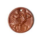 Daughters of Norway Pendant, Brown by Maker Unknown