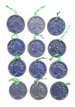 Set of 12 UND Sioux Ceramic Pendants Lot 1, Blue by Maker Unknown