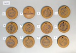 UND Sioux Ceramic Pendants Lot 12, Teal - Side B