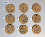 UND Sioux Ceramic Pendants Lot 16, Yellow - Side B