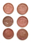 Set of 6 Prairie Rose Pin Trays, Lot 3 by Maker Unknown