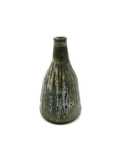 C PCH 084-0515, Small green with blue bottle shaped vase by Margaret Pachl