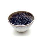 C PCH 071-0502, Small white bowl with blue interior by Maragret Pachl