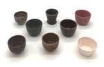 Glaze Test Bowls, Lot 6 - Multiple Colors by Makers Unknown