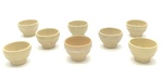 Glaze Test Bowls, Lot 9 - Colorless by Makers Unknown