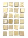 Miniature Ceramic Glaze Test Tiles, Lot 5 by Makers Unknown