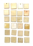 24 Miniature Ceramic Glaze Test Tiles, Lot 8 by Makers Unknown