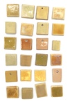 24 Miniature Ceramic Glaze Test Tiles, Lot 18 by Makers Unknown