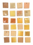 24 Miniature Ceramic Glaze Test Tiles, Lot 19 by Makers Unknown