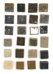 Miniature Ceramic Glaze Test Tiles, Lot 22 by Makers Unknown