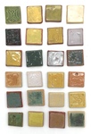 Miniature Ceramic Glaze Test Tiles, Lot 24 by Makers Unknown