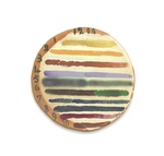 Circular Ceramic Glaze Test Tile by Makers Unknown