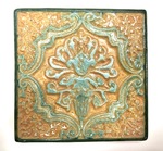 Floral Tile by Maker Unknown