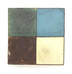 C MSC 431-1135, Sectioned Glaze Test Tile by Maker Unknown