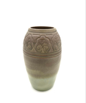 Decorative brown vase by Gladys Harris