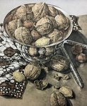 Silver Bowl and Nuts by Skip Steinworth