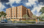 Swanson Hall Architectural Rendering by Wells-Denbrook & Associates, Inc. Architects