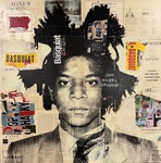 Jean Michel Basquiat Pop Art Portrait by Dane Shue