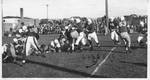 1947 UND Football Team: UND vs Luther College at UND by University of North Dakota