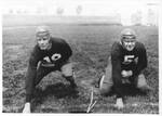 UND Football Players: Edmund Boe and Unknown Player in 1927 by University of North Dakota