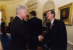 Paul Collins with President Bill Clinton by United States. White House Photographic Office