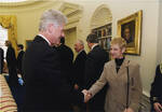 UND First Lady Adele Kupchella meets President Bill Clinton by United States. White House Photographic Office