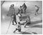 UND Battling the Minnesota Golden Gophers in 1957